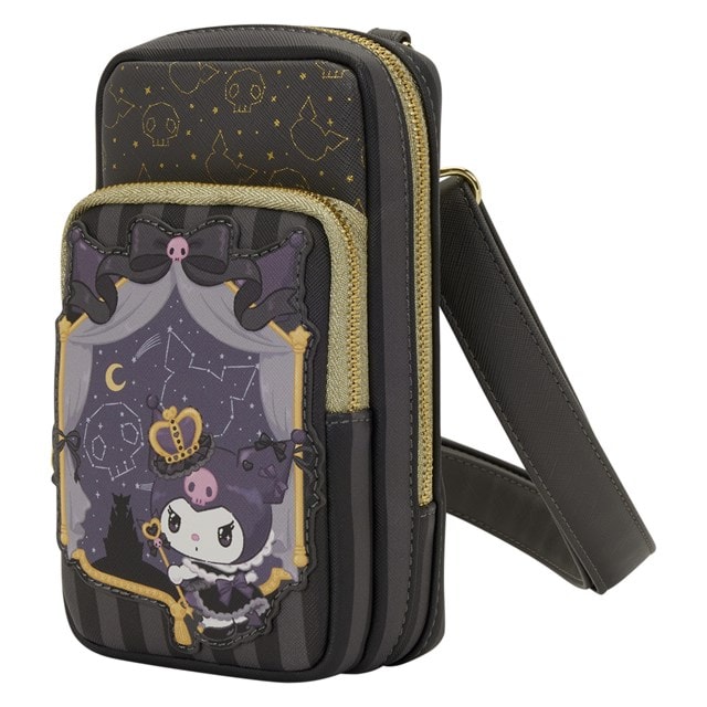 Kuromi 20th Anniversary Cell Phone Sanrio Loungefly Crossbody Bag With Coin Bag - 2