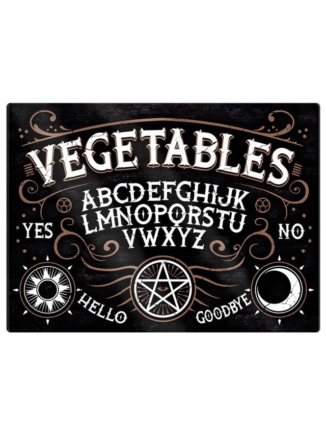 Vegetables Ouija Board: Glass Chopping Board - 2