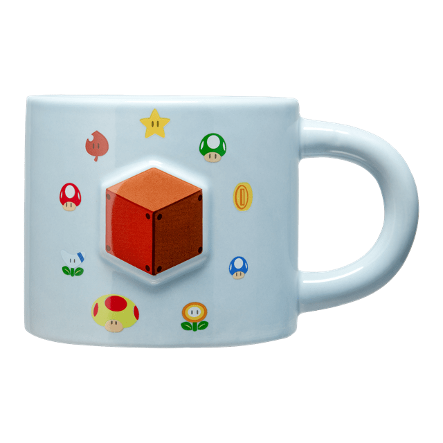 Super Mario Question Block Items Embossed Mug - 2