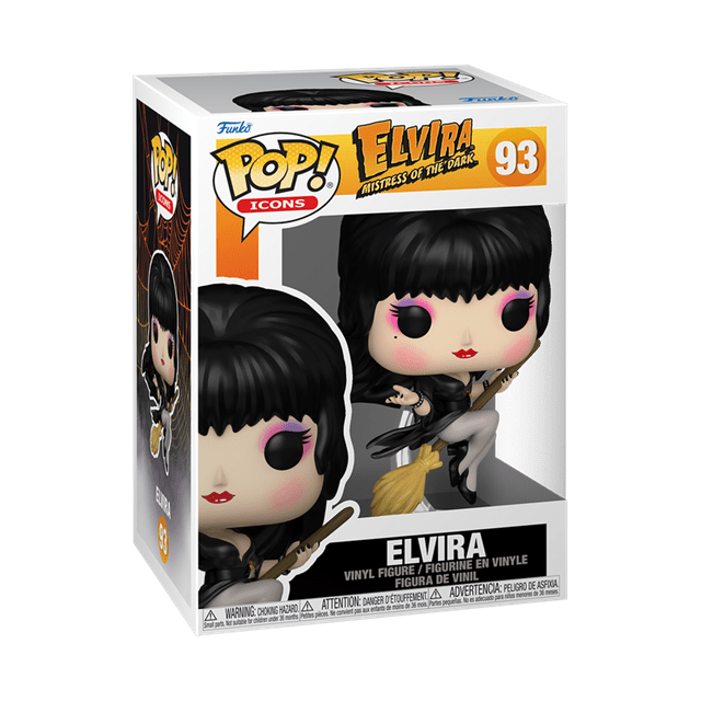 Elvira On Broom 93 Elvira Mistress Of The Dark Funko Pop Vinyl - 2