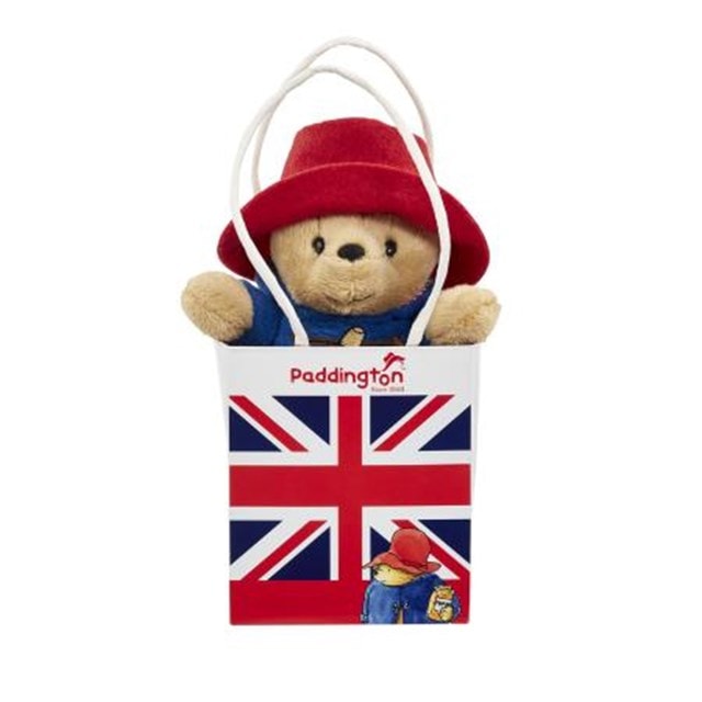 Classic Paddington Bear in Union Jack Bag Plush - 1