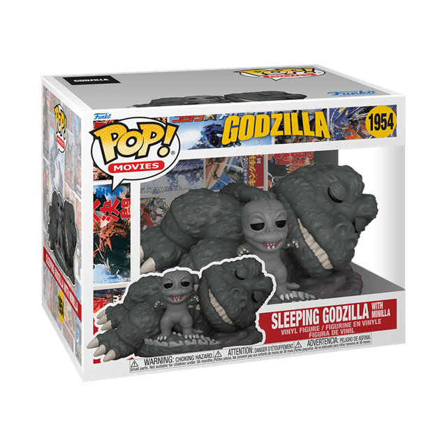 Sleeping Godzilla With Minilla 1954 Godzilla Funko Pop Vinyl Super - 2