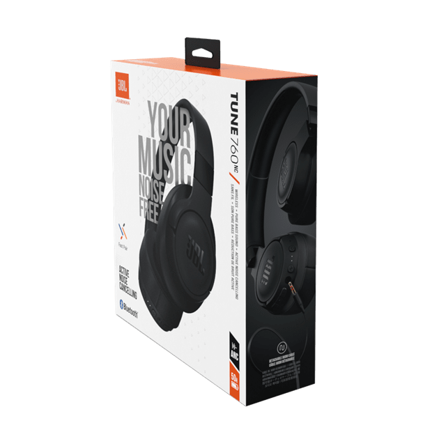 JBL Tune 760NC Black Noise Cancelling Bluetooth Headphones - 8