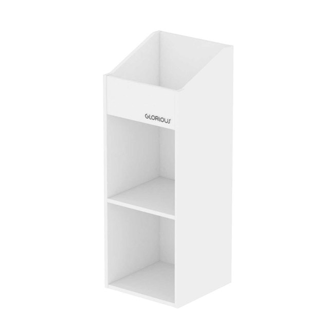 Glorious Record Rack 330 White Vinyl Storage - 2