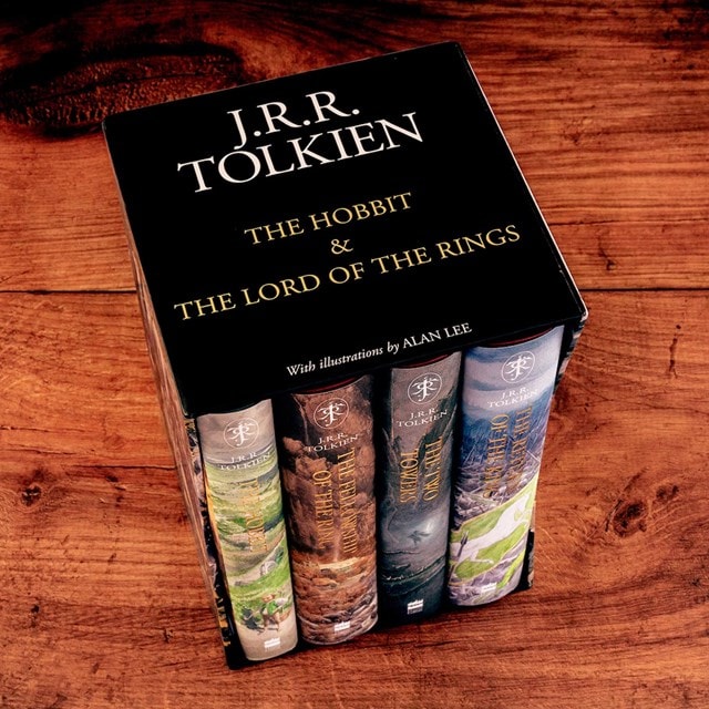 The Hobbit & The Lord of the Rings Illustrated Hardback Boxed Set By J. R. R. Tolkien - 5
