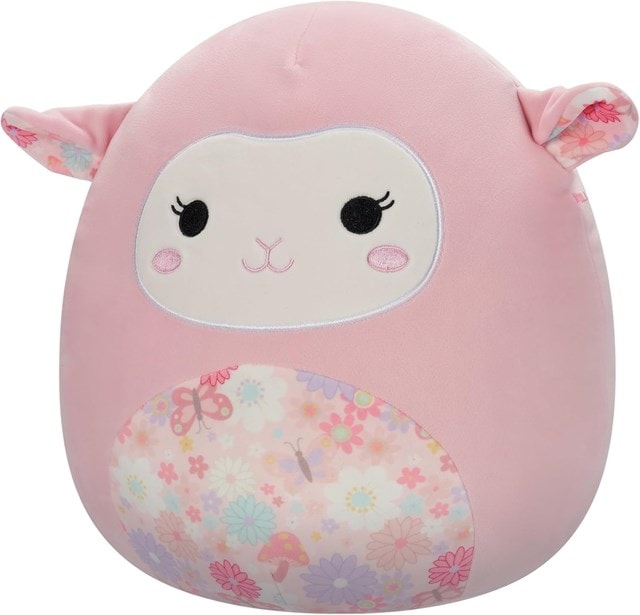 Lala Pink Lamb With Floral Ears And Belly Squishmallows Plush - 2