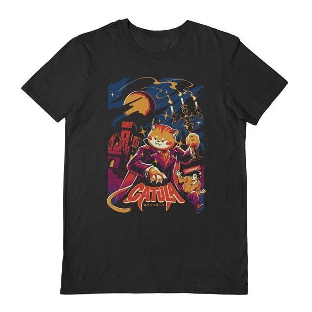 Catula: Black Ilustrata Tee (Small) - 2