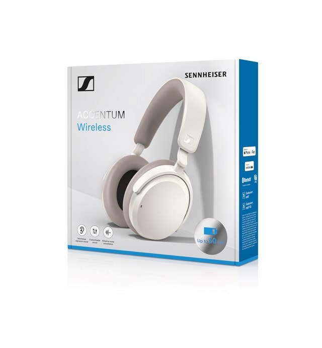 Sennheiser Accentum White Active Noise Cancelling Bluetooth Headphones - 6
