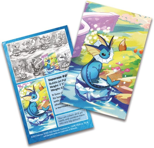 Scarlet & Violet 8.5 Prismatic Evolution Mini Tin Vaporeon Pokemon Trading Cards - 3