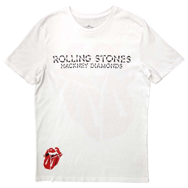 Hackney Diamonds Lick White Rolling Stones Tee (Small) - 3