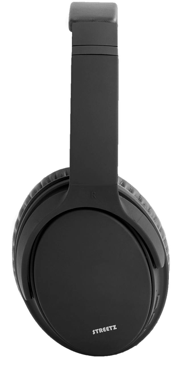 Streetz HL-BT404 Black Active Noise Cancelling Bluetooth Headphones - 3