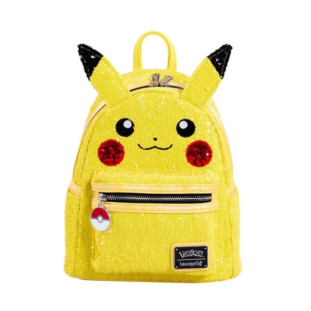 World 1-1 Games Sequin Pikachu Cosplay Pokemon Loungefly Mini Backpack - 1