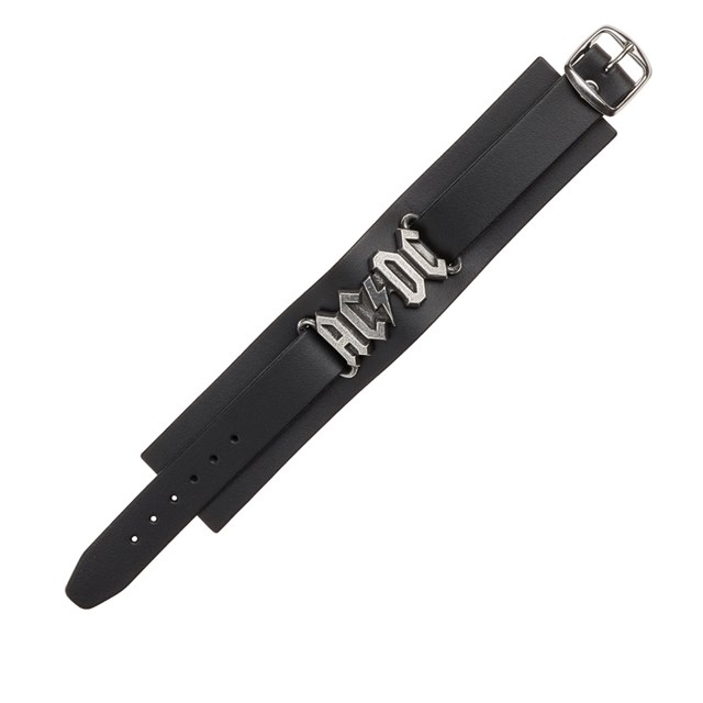 Ac/Dc Logo Bracelet Leather Wriststrap Jewellery - 2