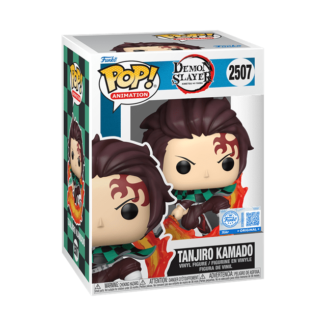 Tanjiro Kamado With Flaming Sword 2507 Demon Slayer hmv Exclusive Funko Pop Vinyl - 2