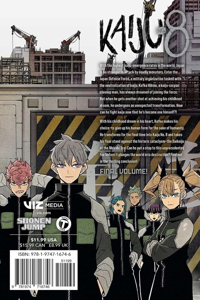 Kaiju No. 8 Vol. 16 Paperback By Naoya Matsumoto - 2