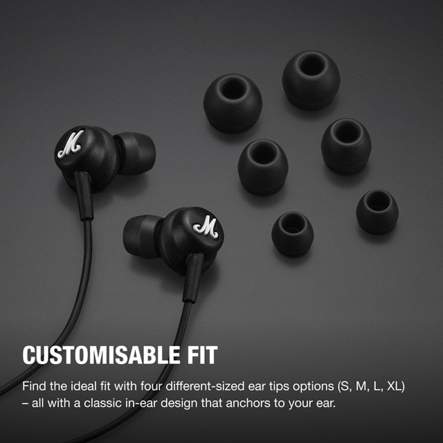 Marshall Mode Black Wired USB-C Earphones - 3