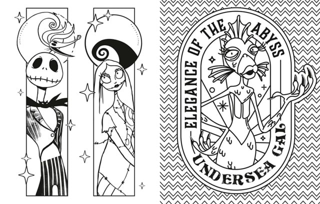 Disney Tim Burton's Nightmare Before Christmas Delightfully Frightful Colouring Book - 2