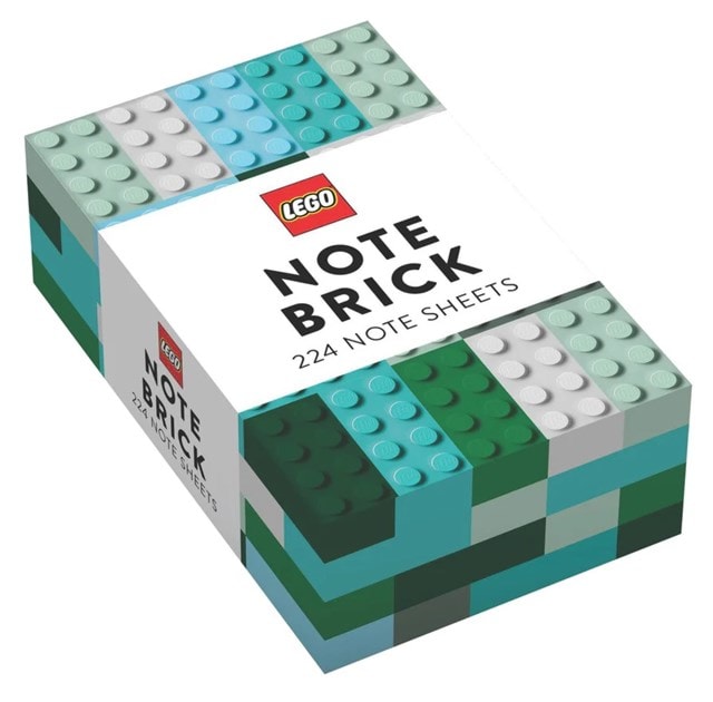 Blue & Green Lego Brick Notepad Stationery - 1