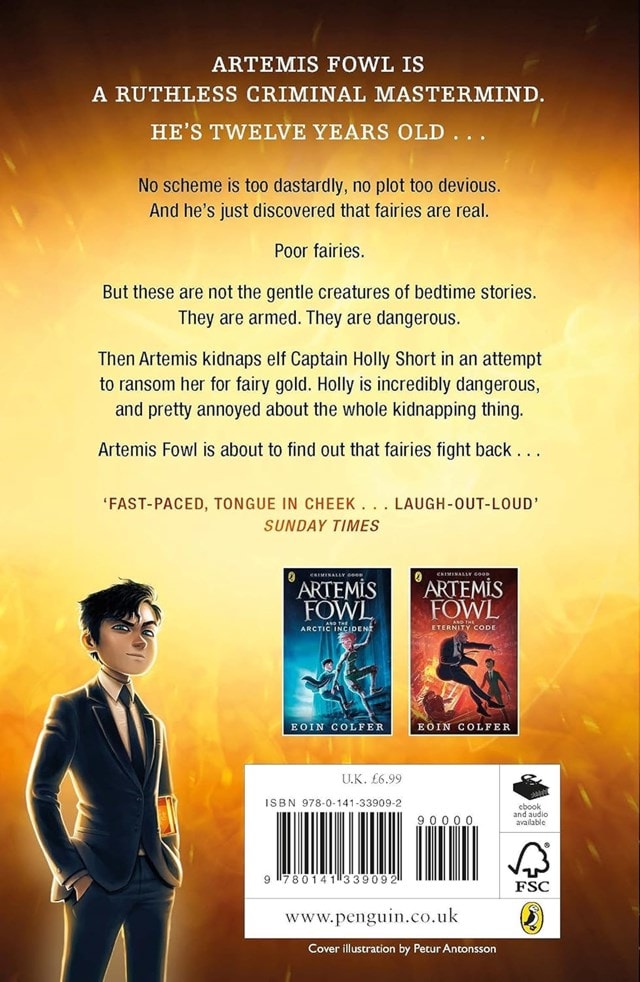 Artemis Fowl: Book 1 Paperback By Eoin Colfer - 2