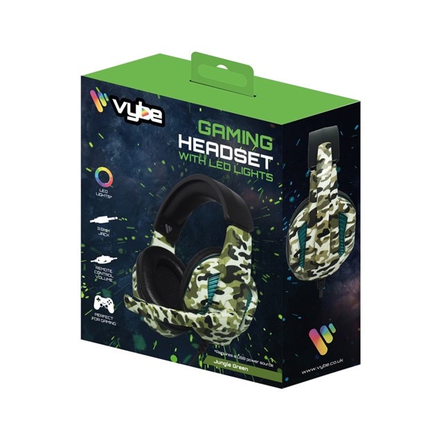 Vybe Camo Jungle Green Gaming Headset - 6