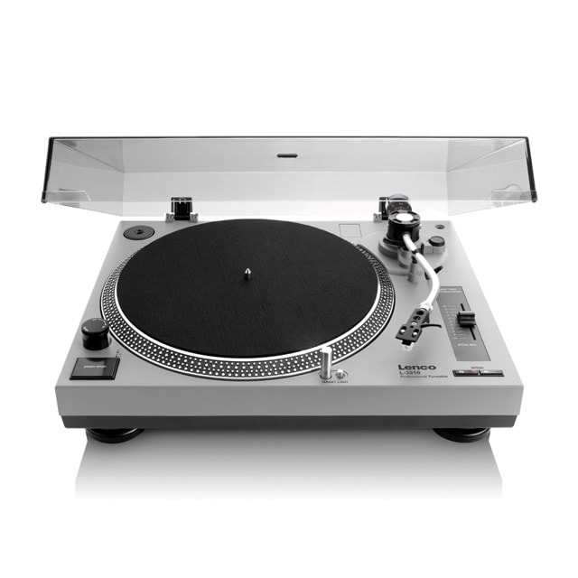 Lenco L-3810GY Grey Direct Drive Turntable - 1