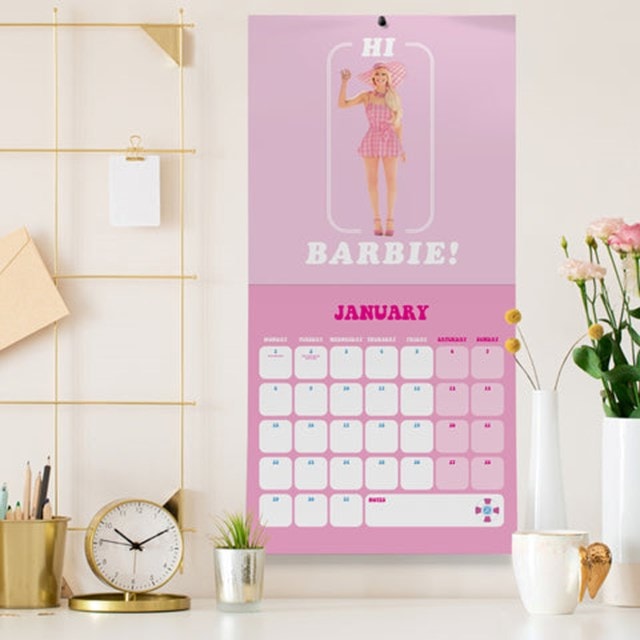 Barbie Movie 2024 Square Calendar - 2