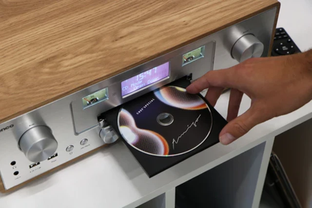Lenco DAR-281WDSI Silver/Wood Bluetooth HiFi System - 6