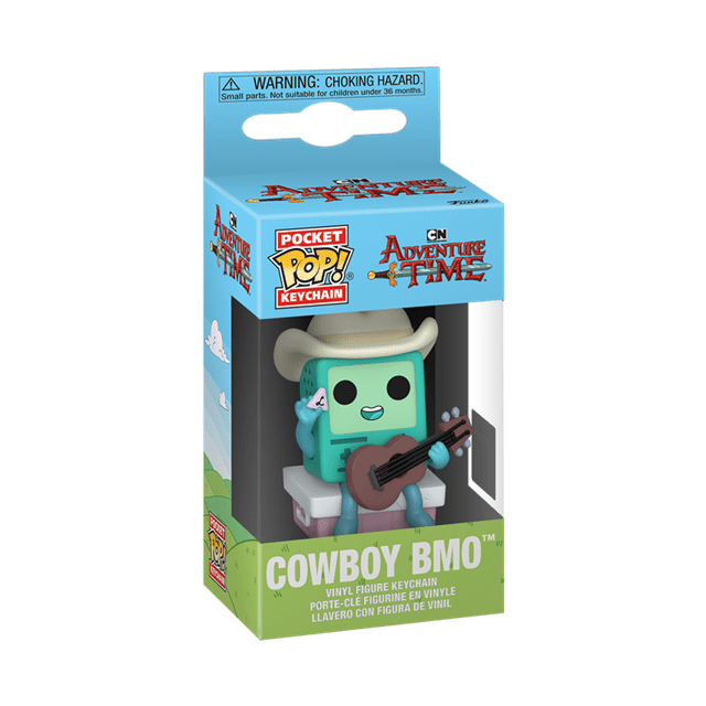 Cowboy BMO With Guitar Adventure Time Funko Pop Vinyl Keychain - 2