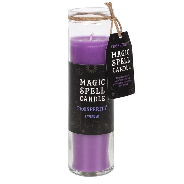 Lavender Prosperity Magic Spell Tube Candle - 1