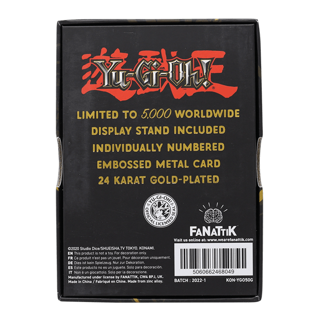Red Eyes B. Dragon Yu-Gi-Oh! Limited Edition 24K Gold Plated Collectible - 5