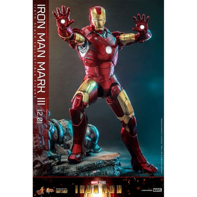 1:6 Iron Man Mark III (2.0) Hot Toys Figurine - 3