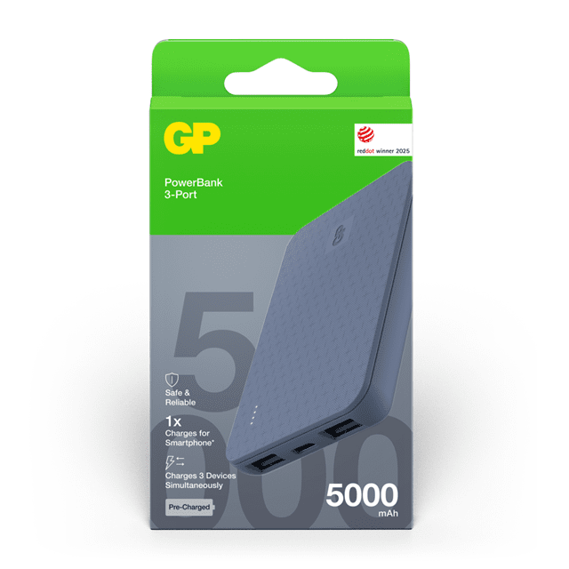 GP B+ Blue 5000mAh Power Bank - 4