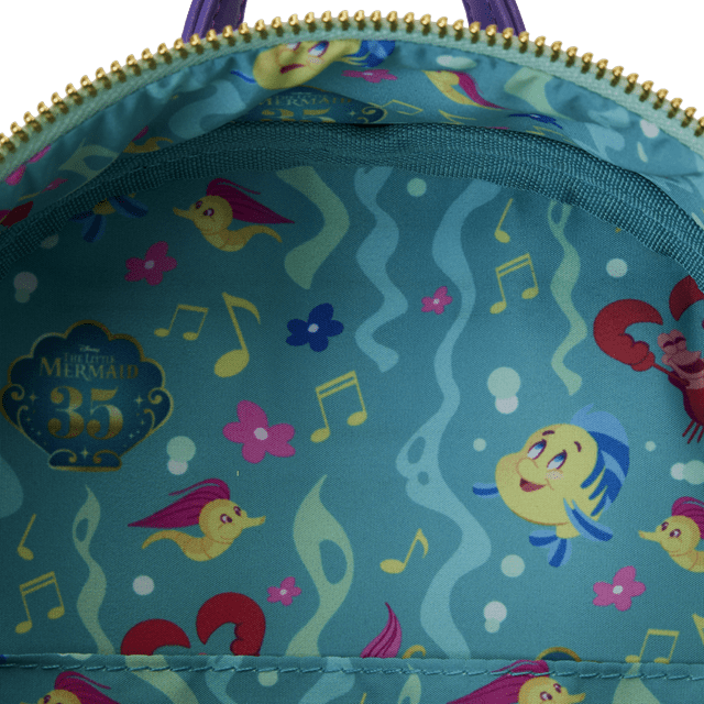 Life Is The Bubbles Mini Backpack Little Mermaid 35th Anniversary Loungefly - 6