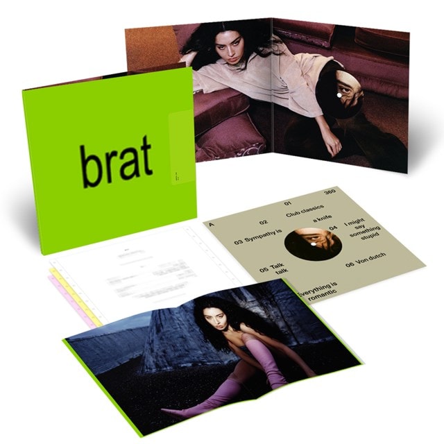 BRAT (hmv Exclusive) - Pink Black Splatter Vinyl - 2
