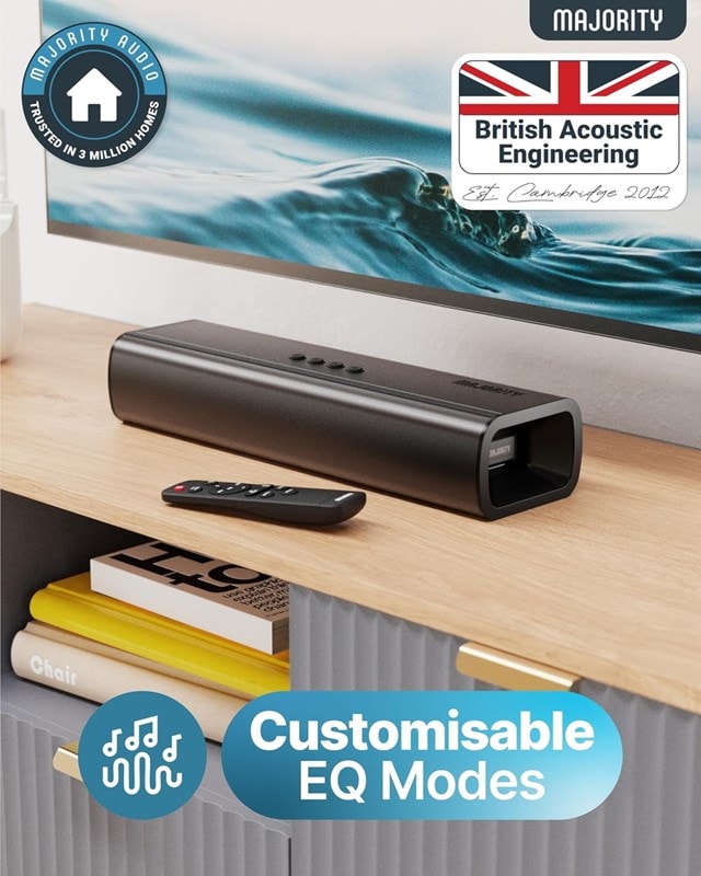 Majority Naga 40 Black Bluetooth Soundbar - 6