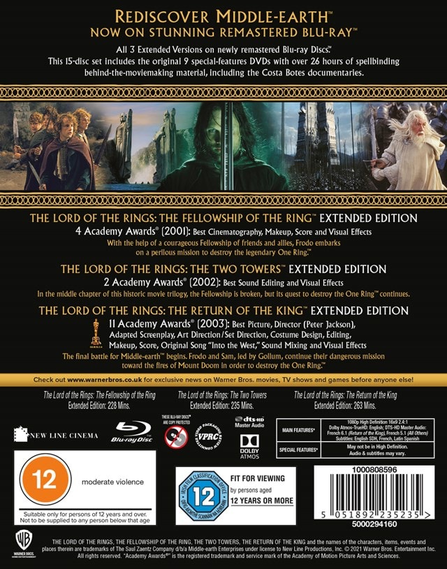 The Lord of the Rings: The Fellowship of the Ring Blu-ray