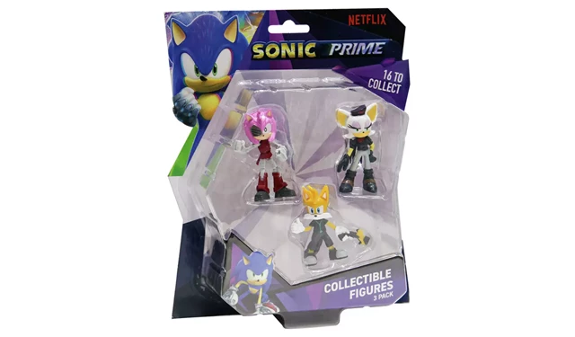 Sonic Prime Collectible Figure 3 Pack Assortment - 6