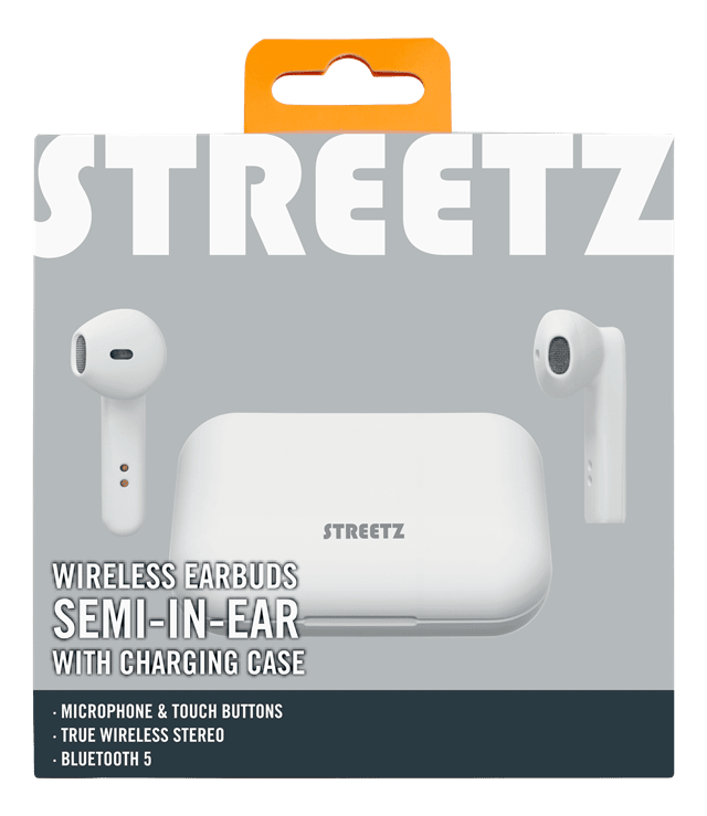Streetz TWS-105 Matte White True Wireless Bluetooth Earphones - 7