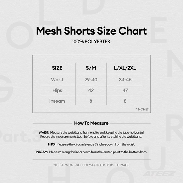 ATEEZ Golden Hour Part 3 Shorts (L/XL/2XL) - 2