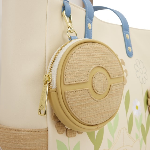 Pokemon Loungefly Floral Tote Bag With Coin Bag - 4