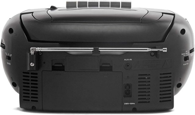 GPO Black CD & Cassette Player with AM/FM Radio - 4