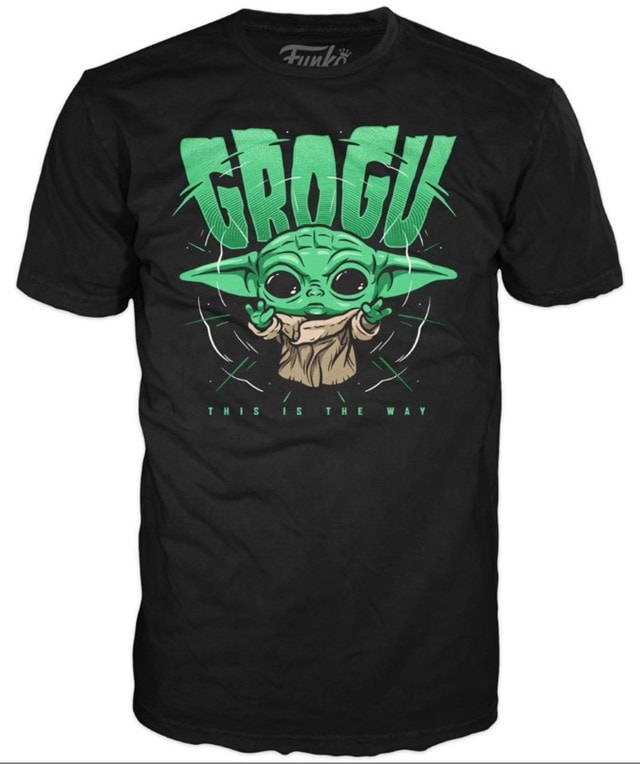 Grogu Mandalorian Star Wars Funko Tee T Shirt Free Shipping Over £20 Hmv Store 8624