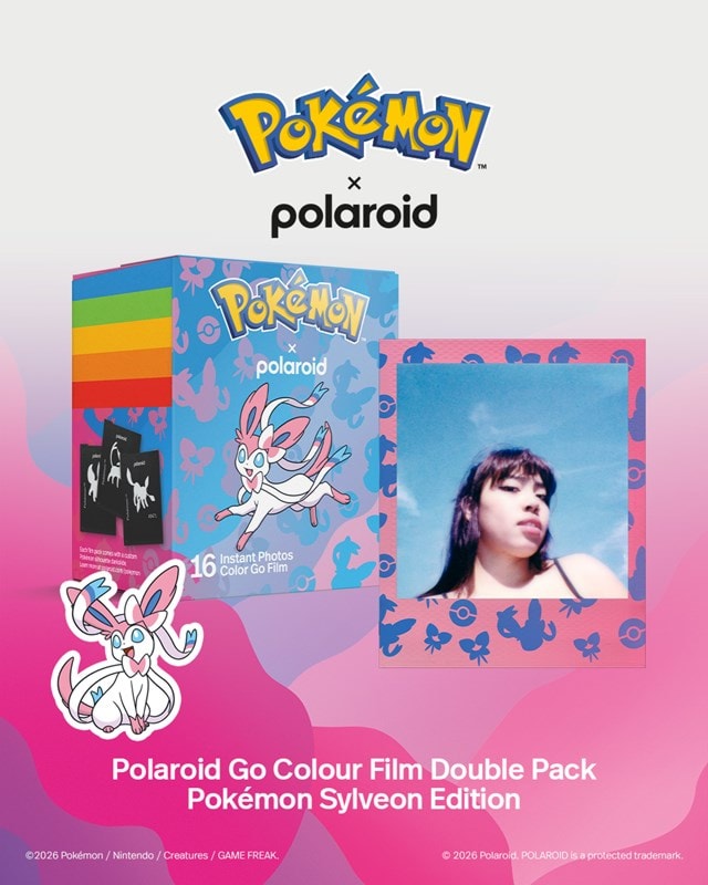 Polaroid Go Colour Pokemon Sylveon Edition Film Double Pack - 5