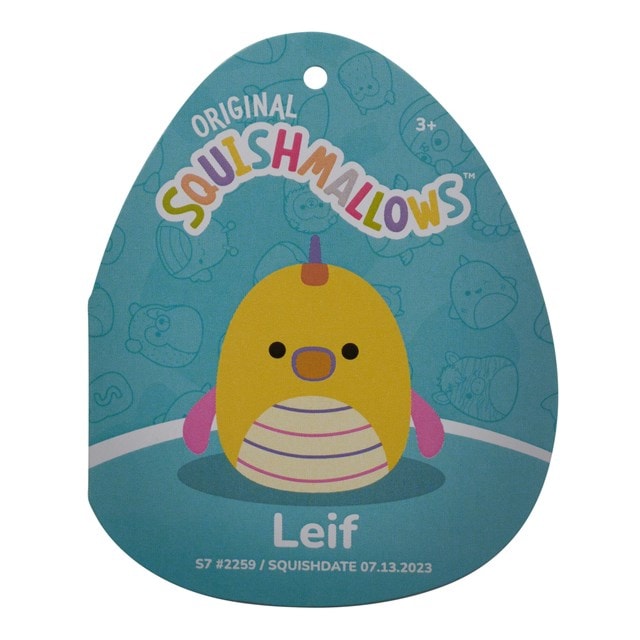 Leif Yellow Seadragon With Striped Belly Original Squishmallows Plush - 7