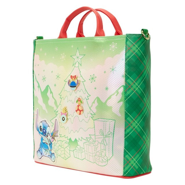 Lilo And Stitch Holiday Loungefly Crossbody Tote Bag - 2