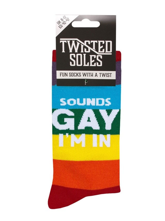 Sounds Gay I'm In Twisted Soles Size 8-12 Socks - 3
