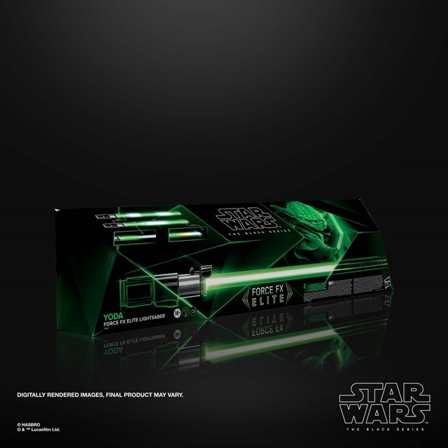Yoda Force FX Elite Electronic Lightsaber Star Wars The Black Series Advanced LED & Sound Effects - 9