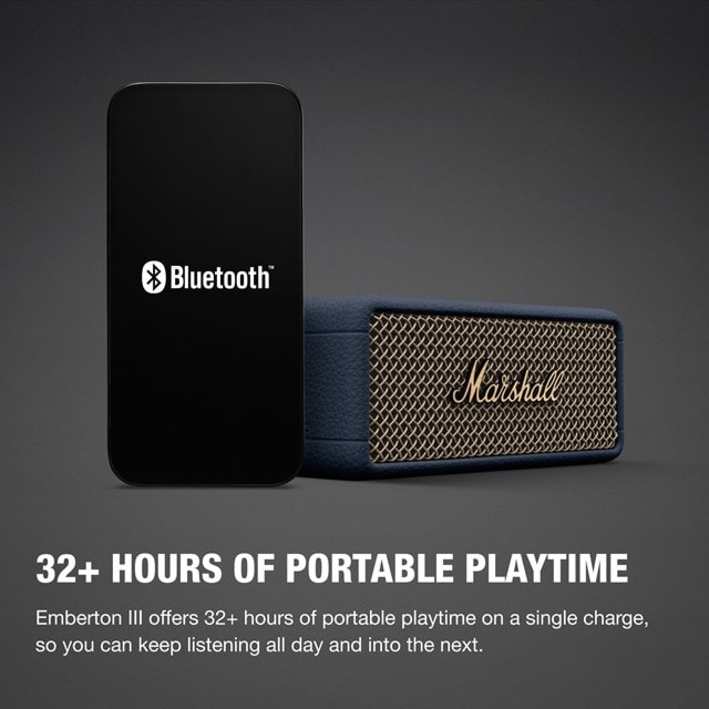 Marshall Emberton III Midnight Blue Bluetooth Speaker - 4