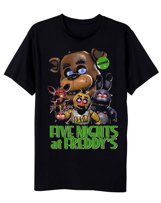 Lets Eat Five Nights At Freddys Bioworld Tee (Small) - 1