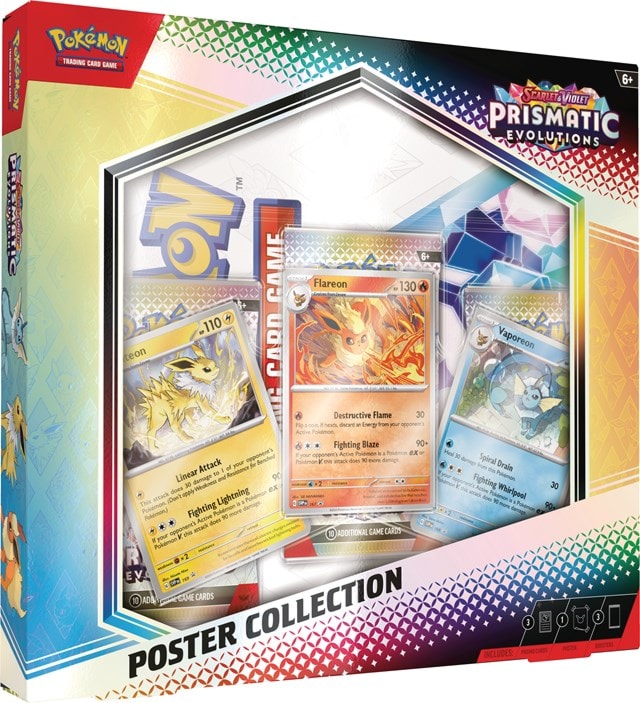 Scarlet & Violet 8.5 Prismatic Evolution Poster Collection Pokemon Trading Cards - 3